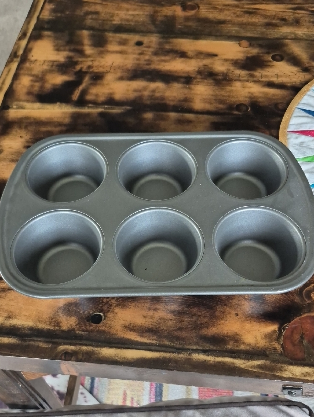 Macy's Silver 6-Cup Nonstick Muffin Pan